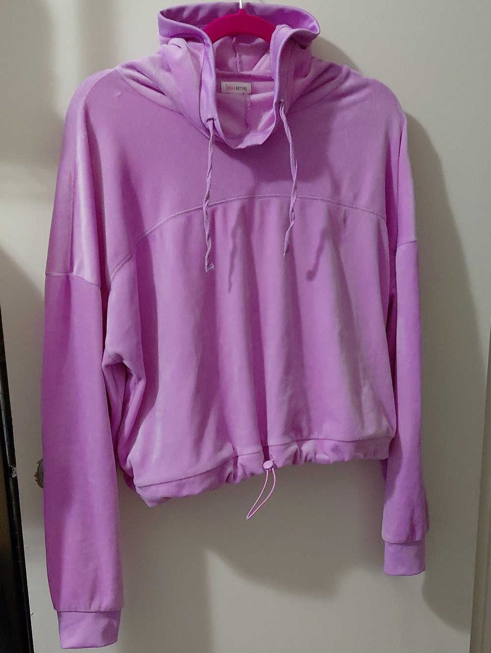 flirtitude Lilac Hooded Pullover Sweatshirt